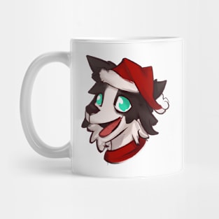 Cute Border Collie Drawing Mug